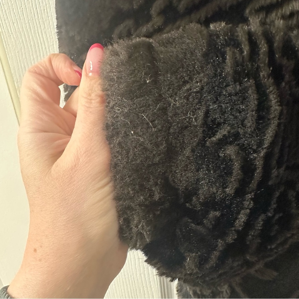Vintage Bear Ridge Outfitters Brown Faux Fur Coat Horse Nature Pattern Sz Medium - Picture 7 of 8